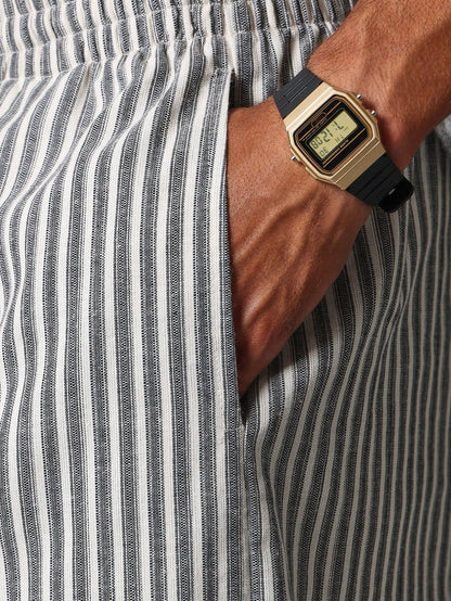 Lorovero | Casual Striped Skater Pants