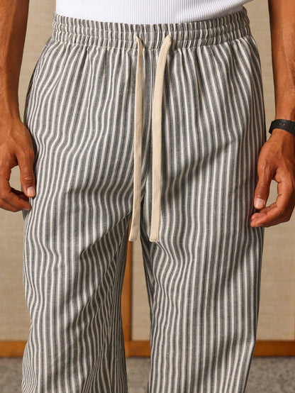 Lorovero | Casual Striped Skater Pants