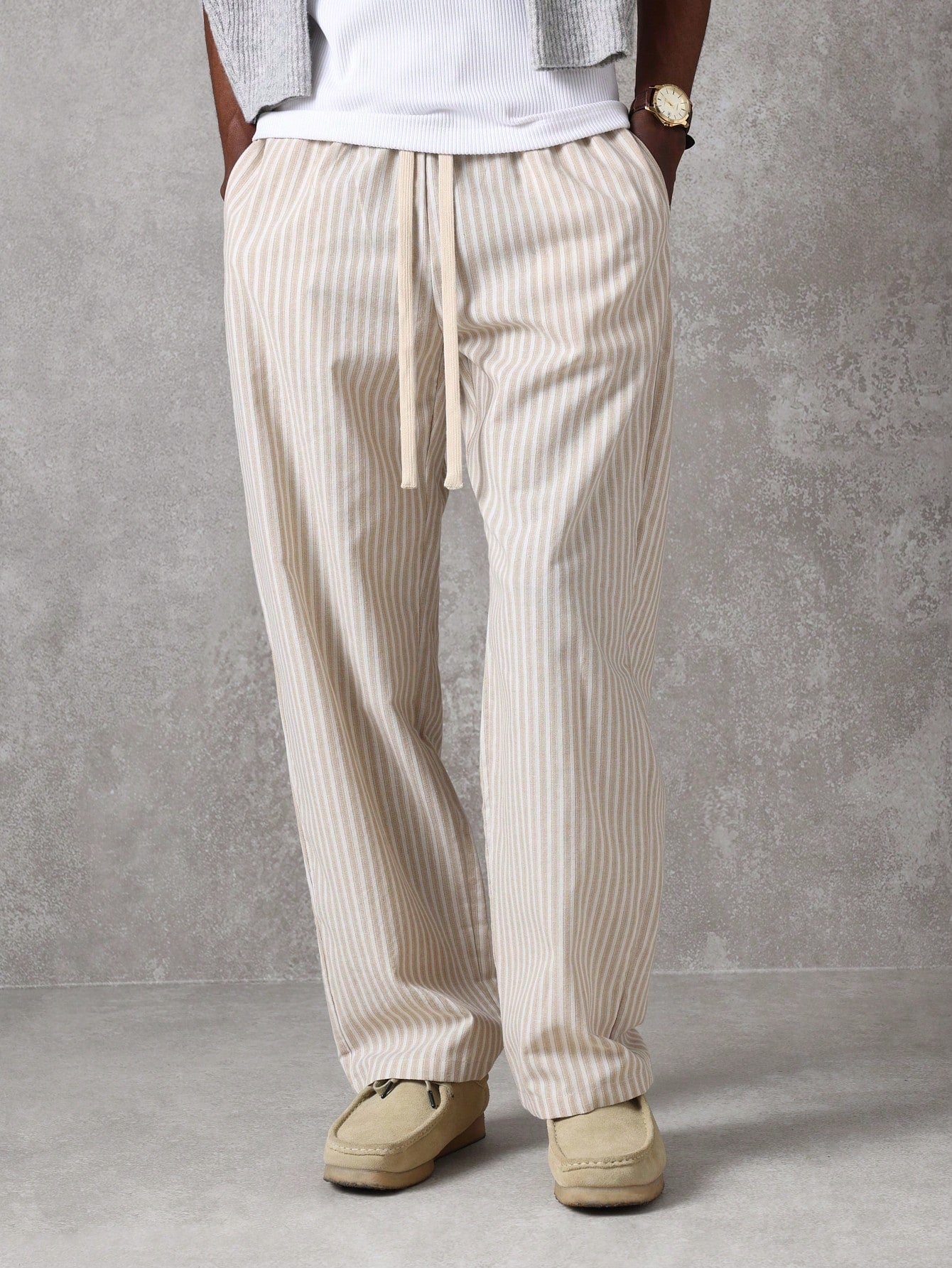 Lorovero | Casual Striped Skater Pants