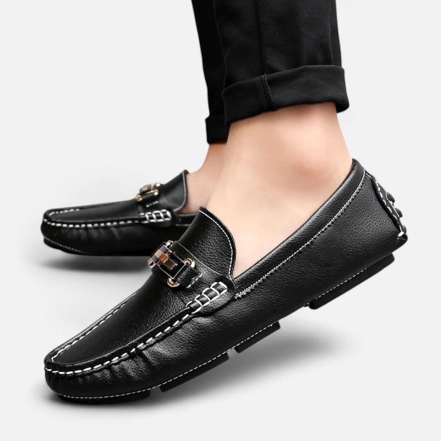 Lorovero | Torino Genuine Leather Loafers – Classic Craftsmanship, Effortless Sophistication