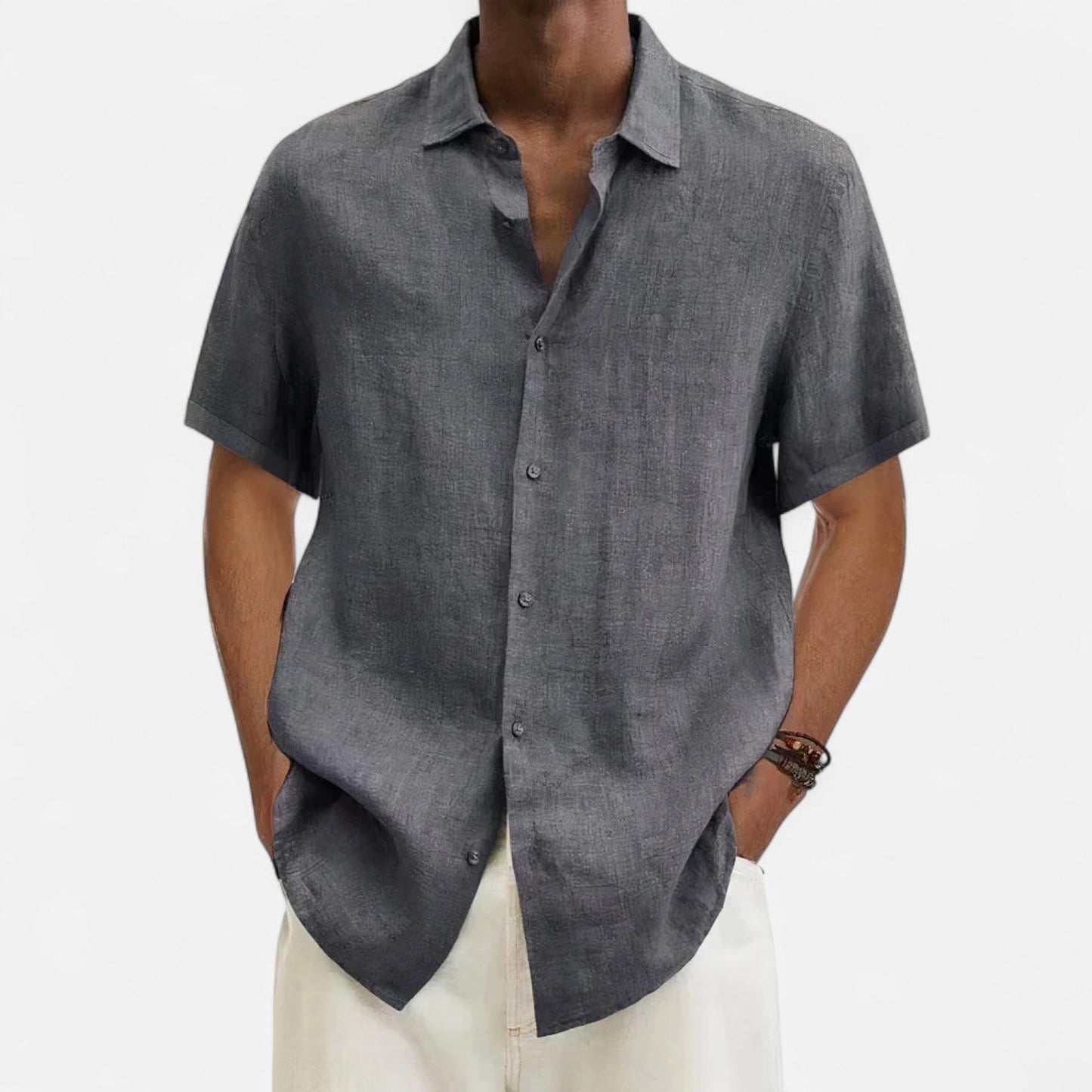 Lorovero | Men’s Linen T-Shirt – Lightweight Comfort, Timeless Sophistication