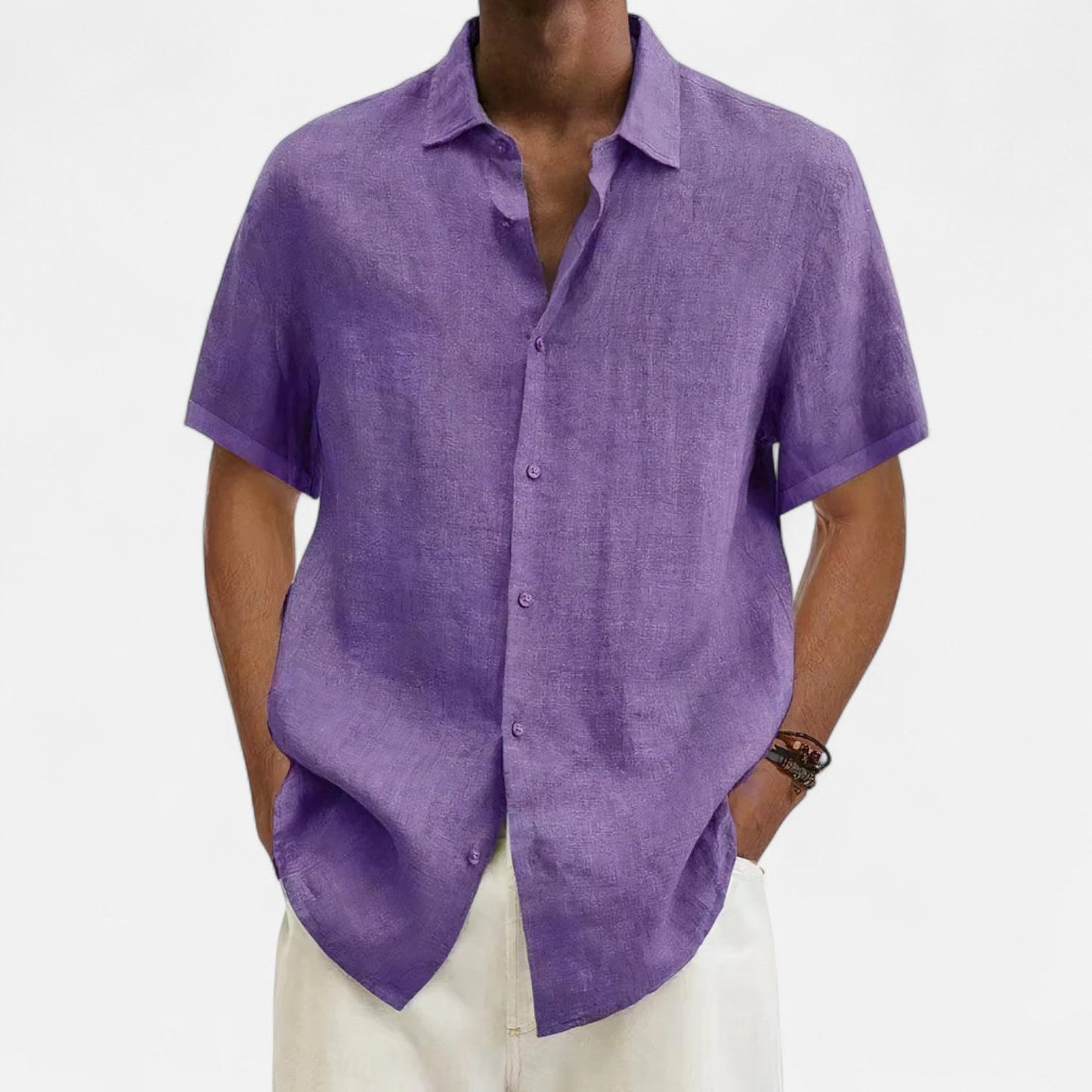Lorovero | Men’s Linen T-Shirt – Lightweight Comfort, Timeless Sophistication