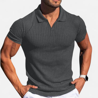 Lorovero | Men’s Muscle Fit Polo Shirt – Sculpted Elegance, Everyday Performance