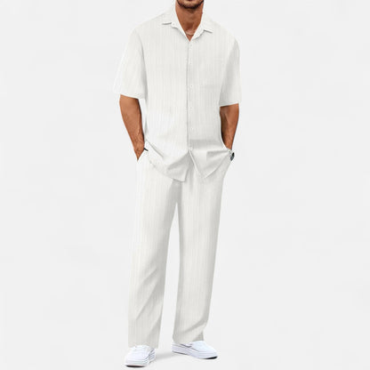 Lorovero | Men’s Long Two-Piece Set – Relaxed Refinement, All-Season Versatility